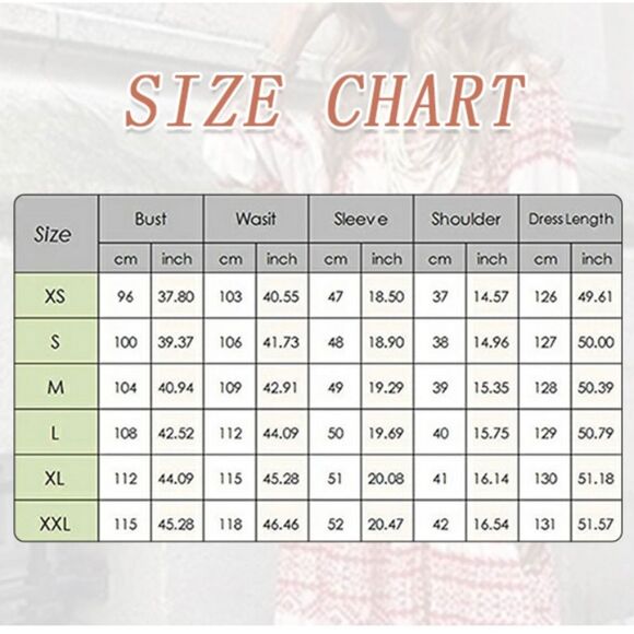 Tiered Maxi Dress Bohemian V Neck Puff Sleeve Beach Sundress - Picture 8 of 8